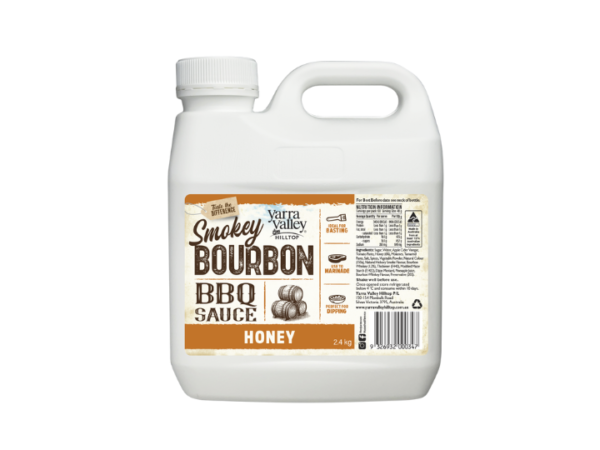 Yarra Valley Hilltop Smokey Bourbon BBQ Sauce Honey 2.4kg