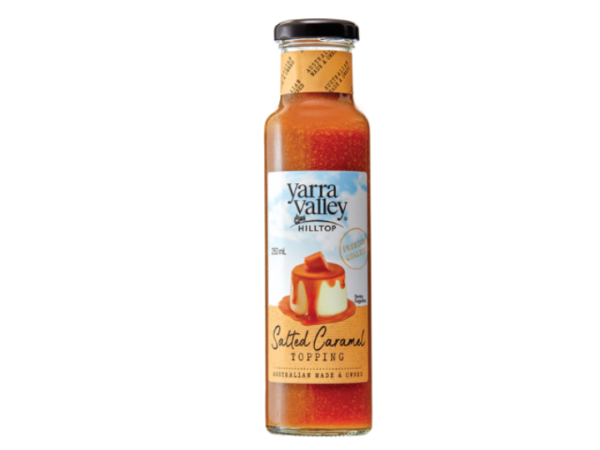 Yarra Valley Hilltop Premium Salted Caramel Topping 250mL