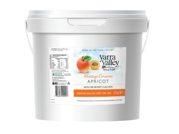 Yarra Valley Hilltop Apricot Jam 13kg