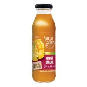 Yarra Valley Hilltop Mango & Banana Smoothie 350ml