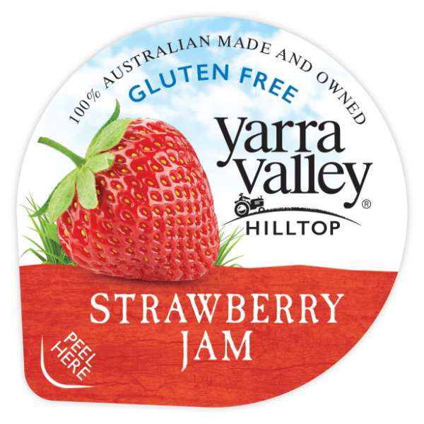 Yarra Valley Hilltop Portion Control 16g Strawberry Jam